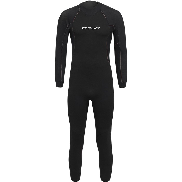 2024 Orca Mnner Vitalis Hi-Vis Rckenreiverschluss Open Water Swim Neoprenanzug NN27 - Black